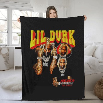 Discover Lil Durk Vintage Fleece Blankets