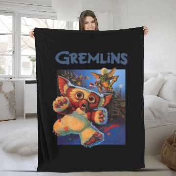 Discover Vintage Fleece Blankets Gremlins V3 Fleece Blankets