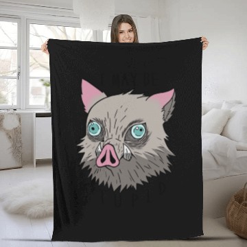 Discover I may be stupid Inosuke Fleece Blankets