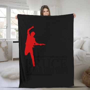 Discover Retro Bruce Springsteen Fleece Blankets