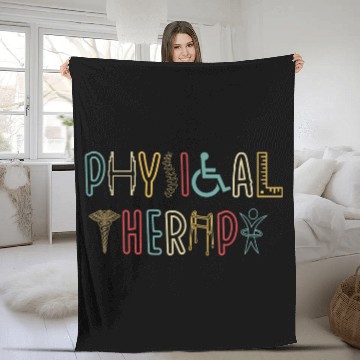 Discover Retro Vintage Physical Therapy Fleece Blankets