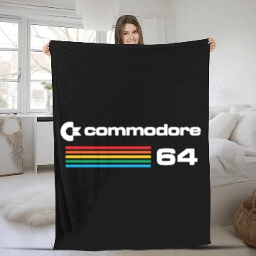 Discover Commodore 64 Retro Computer Fleece Blankets