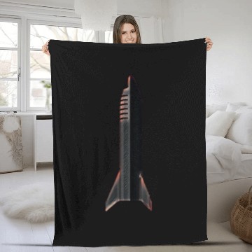 Discover Starship Upperstage Fleece Blankets