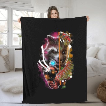 Discover rocket raccon and groot - Groot - Fleece Blankets
