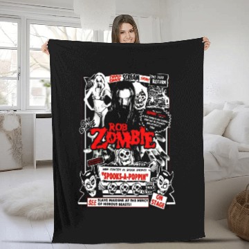 Discover Rob Zombie Freaks On Parade Tour 2023 Fleece Blankets