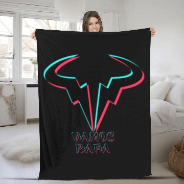 Discover rafael nadal logo tiktok Fleece Blankets