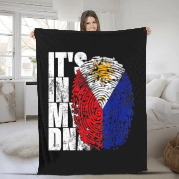 Discover It's In My DNA Philippine Fleece Blankets