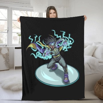 Discover Static Shock Fleece Blankets