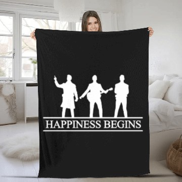 Discover HAPPINESS BEGINS Fleece Blankets