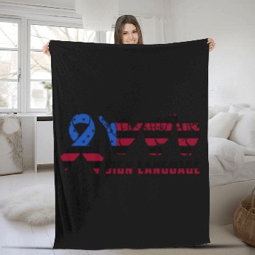 Discover American Sign Language Fleece Blankets Fleece Blankets