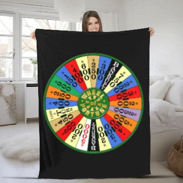 Discover Wheel of Fortune logo Fleece Blankets Fleece Blankets