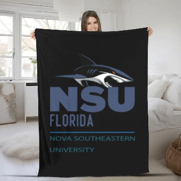 Discover Nova Southeastern - Nova Southeastern University - NSU Fleece Blankets
