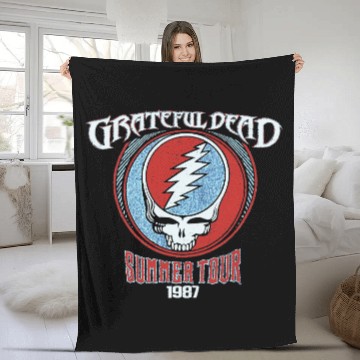 Discover Liquid Blue Men's Grateful Dead Fleece Blankets