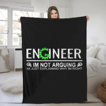 Discover I'm Not Arguing Engineering Fleece Blankets