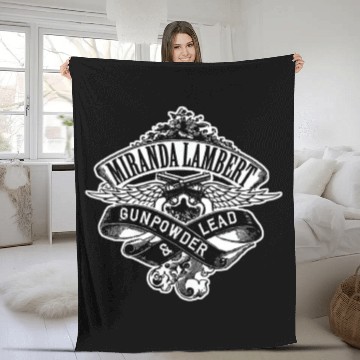 Discover Miranda Lambert logo Fleece Blankets