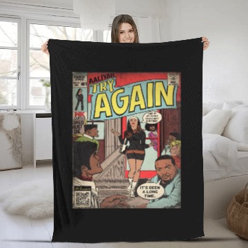 Discover Aaliyah Try Again Fleece Blankets