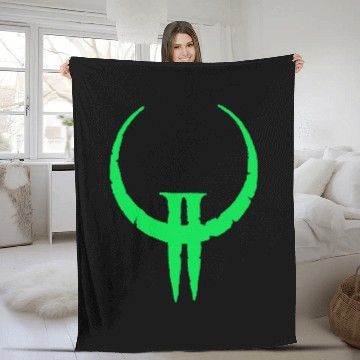 Discover Quake II Logo Fleece Blankets