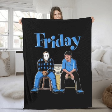 Discover Friday Unisex Fleece Blankets Match Jordan 5 University Blue