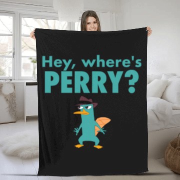 Discover Hey, Where's Perry? - Phineas - Fleece Blankets