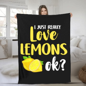 Discover Lemon Lemonade Gift Juice Fleece Blankets