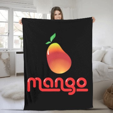 Discover Mango Summer Fruit Design Fleece Blankets