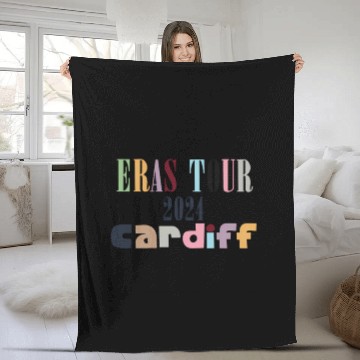 Discover Eras Tour Cardiff 1550 Fleece Blankets