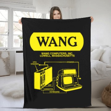 Discover Wang Computers - Yellow Fleece Blankets