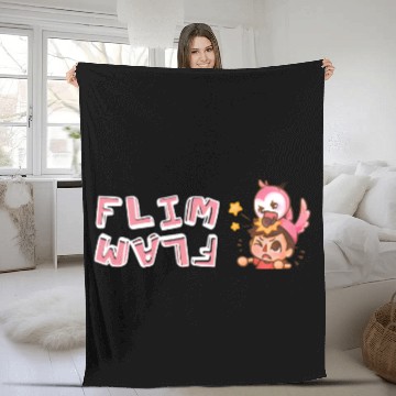 Discover flamingo youtube Fleece Blankets