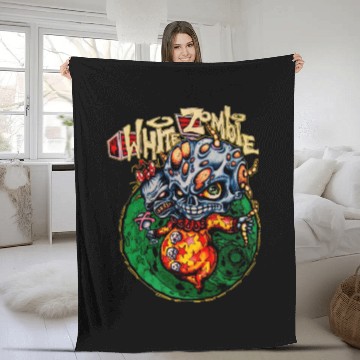 Discover White zombie Fleece Blankets