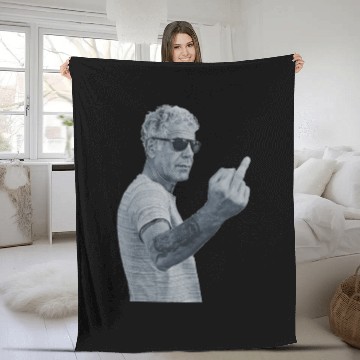 Discover Anthony Bourdain Cool Fleece Blankets