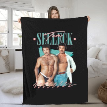 Discover Tom Selleck / Sexy 80s Aesthetic Design - Tom Selleck - Fleece Blankets