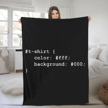Discover Web Developer CSS JavaScript HTML Fleece Blankets