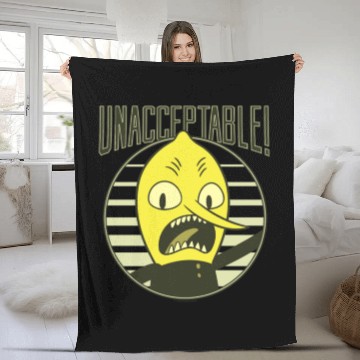 Discover Cn Adventure Time Lemongrab Unacceptable Fleece Blankets