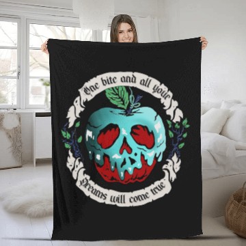 Discover Poison Apple One Bite  Snow White Fleece Blankets