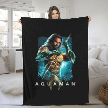 Discover Aquaman Movie Trident Fleece Blankets