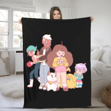 Discover Bee And Puppy Cat Fleece Blankets