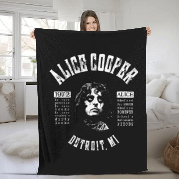Discover Alice Cooper Schools Out For Summer Rock Official Fleece Blankets Fleece Blankets