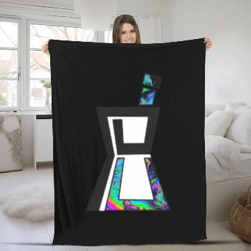 Discover Purdue Pharmacy Logo Fleece Blankets