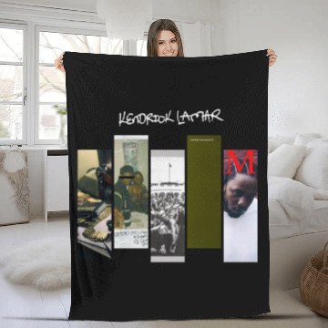 Discover Kendrick Lamar Discography Lightweight Fleece Blankets