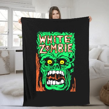 Discover white zombie Fleece Blankets