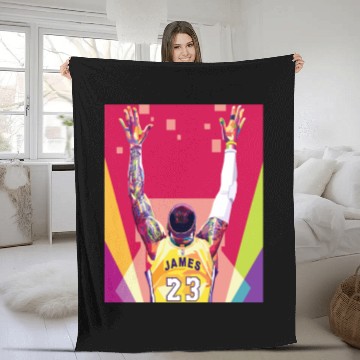 Discover lebron james lebron bronny james Fleece Blankets
