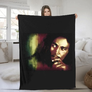 Discover Bob Marley Fleece Blankets