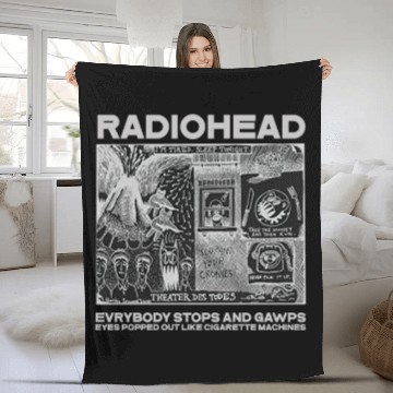 Discover Radiohead Vintage Fleece Blankets