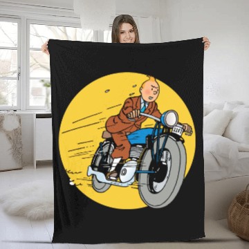 Discover TinTin Adventure Fleece Blankets
