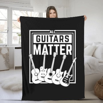Discover All guitars matter Fleece Blankets