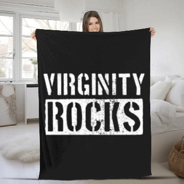 Discover Virginity Rocks Fleece Blankets