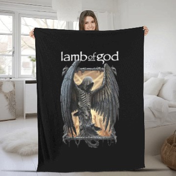 Discover Lamb Of God unisex Winged Death Fleece Blankets