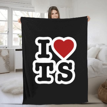 Discover I Love Taylorr Swift Heart Fleece Blankets
