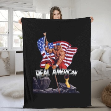 Discover Hulk Hogan Real American Fleece Blankets Fleece Blankets