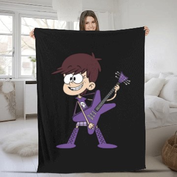 Discover luna loud guitar violet Fleece Blankets